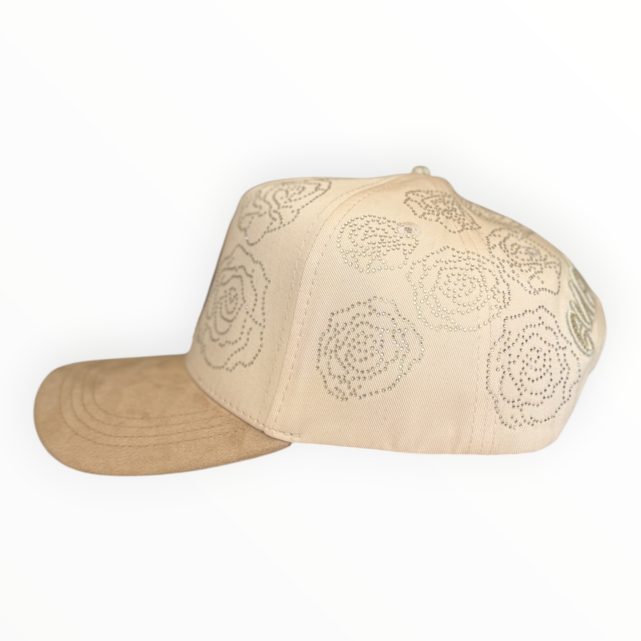 Virgin Mary Rhinestone Snapback Hat
