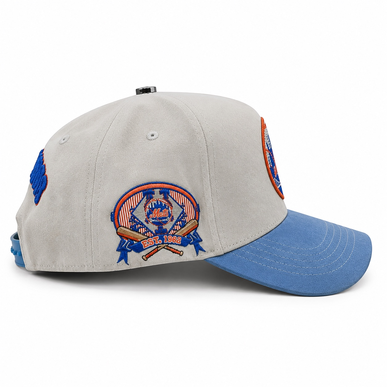 New York Mets Skyline Snapback Hat – Gray & Blue