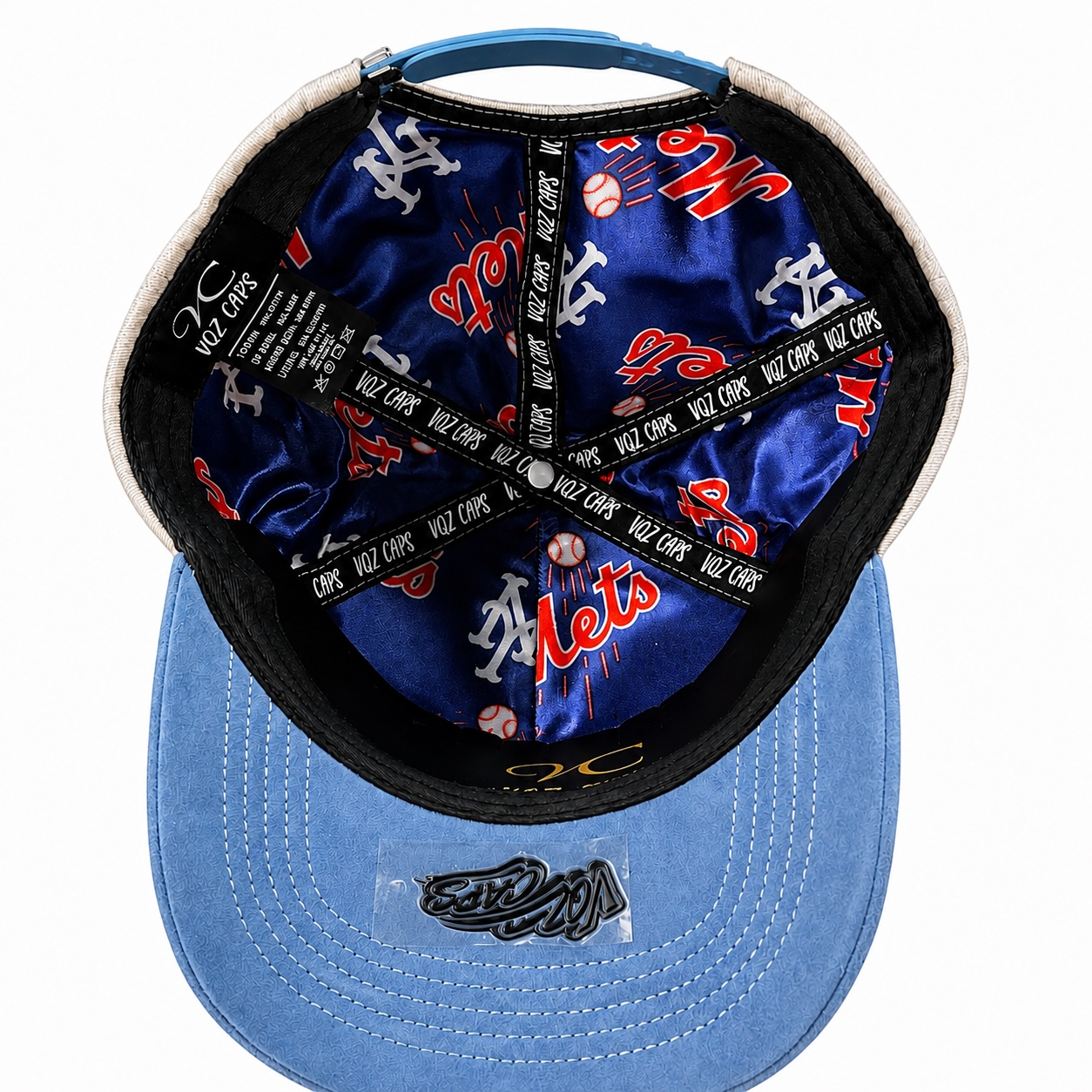 New York Mets Skyline Snapback Hat – Gray & Blue